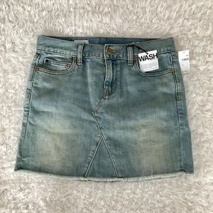 Gap Petite A Line Denim Mini Skirt